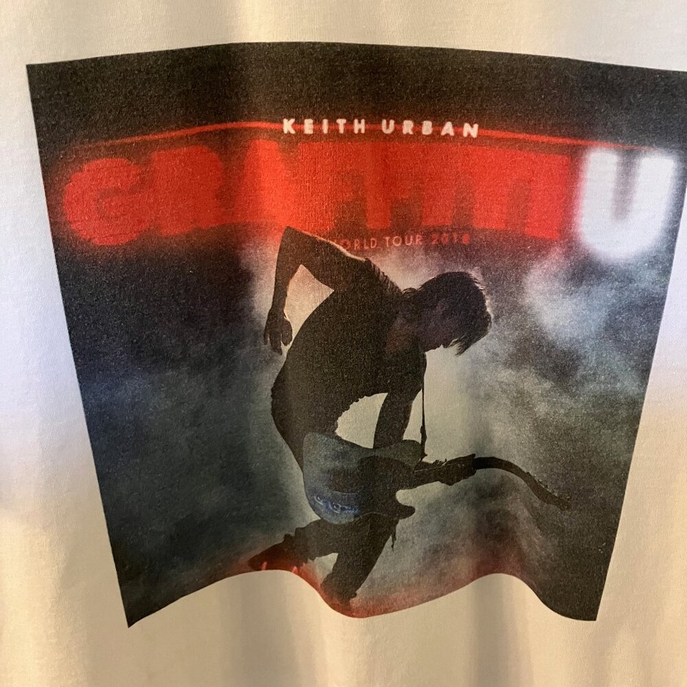 Keith Urban Graffiti U World Tour 2018 T-Shirt Large - Picture 3 of 5
